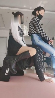 【雪儿】长靴双S骑马马奴 bf9054